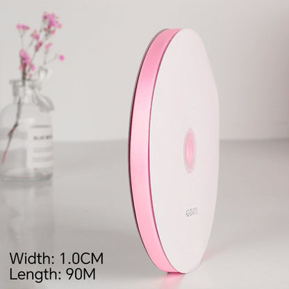 Spot Wholesale | Pink Polyester Woven Ribbon Jacquard Ribbon