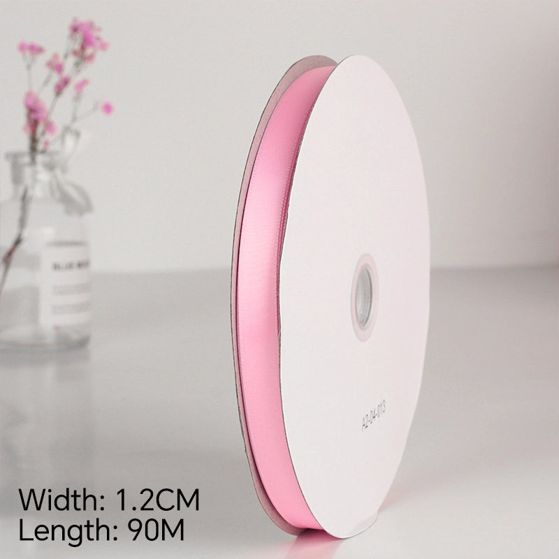 Spot Wholesale | Pink Polyester Woven Ribbon Jacquard Ribbon