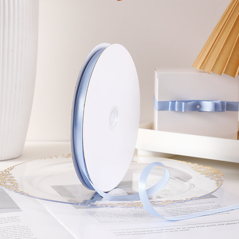 Spot Wholesale | Multi-specification Lake Blue Packaging Ribbon