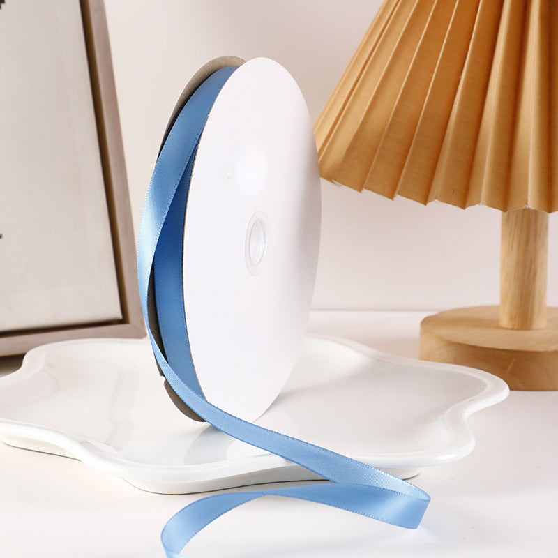 Spot Wholesale | Gray Blue Gift Wrap Colorful Ribbon