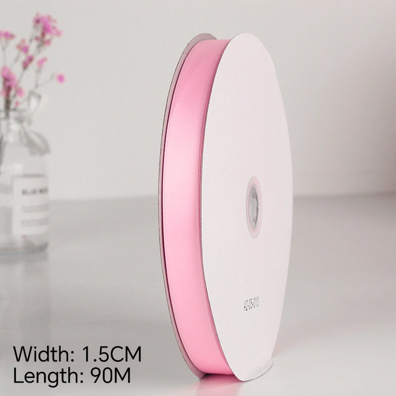 Spot Wholesale | Pink Polyester Woven Ribbon Jacquard Ribbon