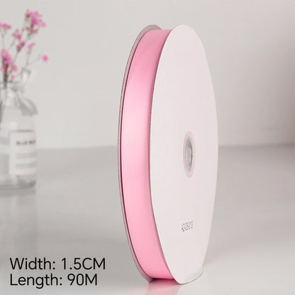 Spot Wholesale | Pink Polyester Woven Ribbon Jacquard Ribbon