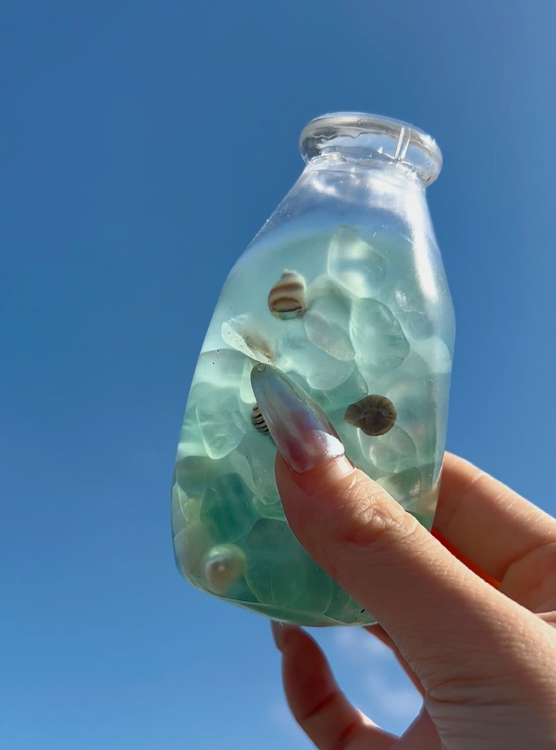 Ocean Shell Squishy Bottle Fidget Toy