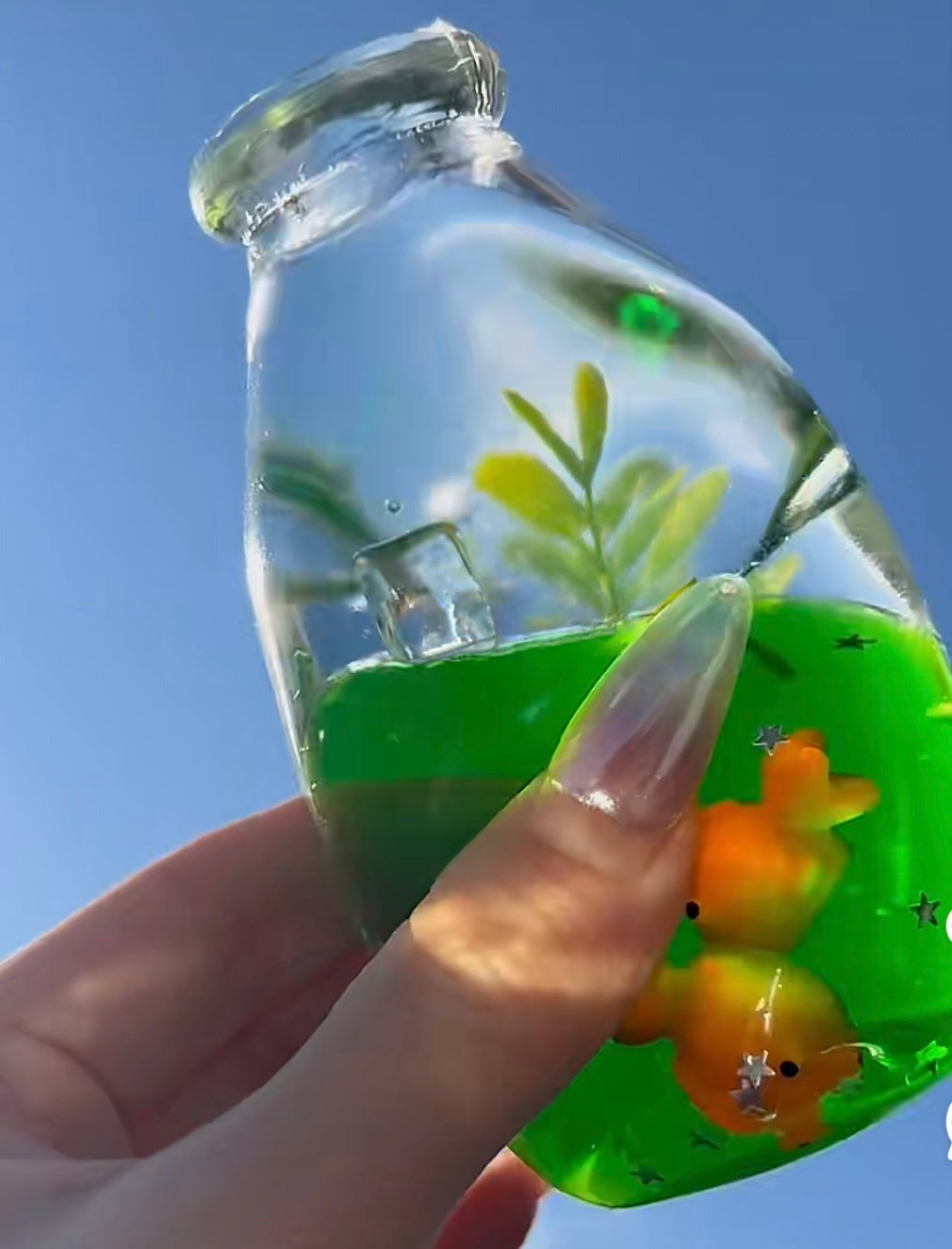 Spring Goldfish Squishy Bottle Fidget Toy