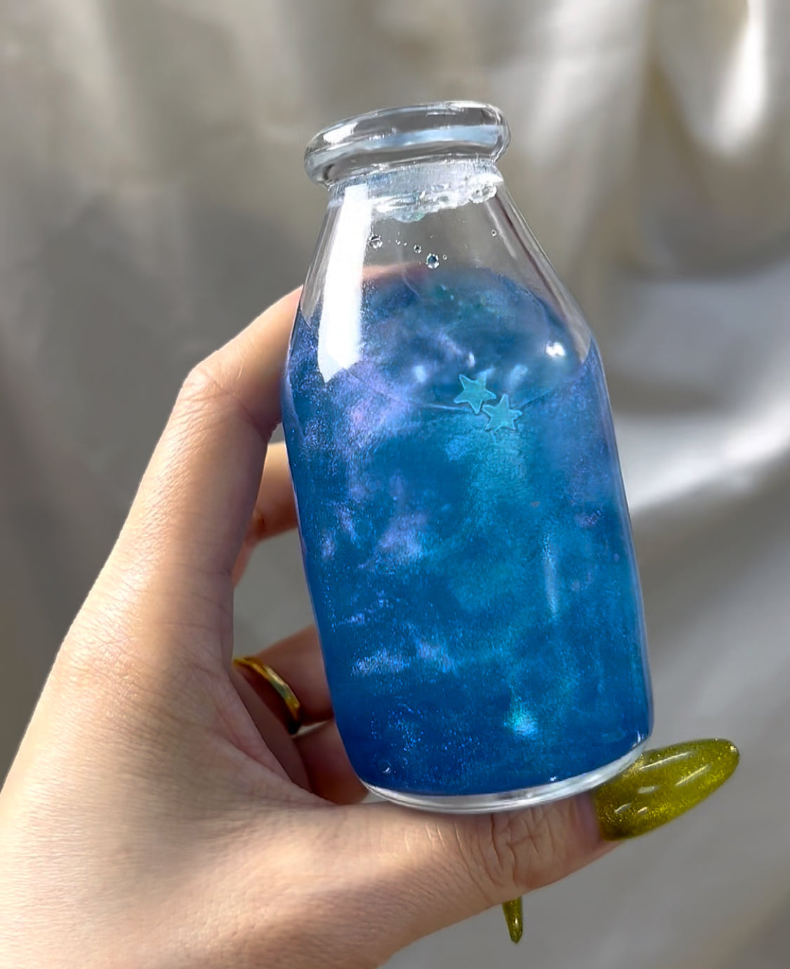 Galaxy(Galaxy Burst) + Hinatsu Bottle Squishy Fidget Toy