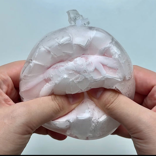 Pink Cracking Wax ball Squishy Fidget Toy(Can’t Guarantee Perfect Uncracked Delivery)