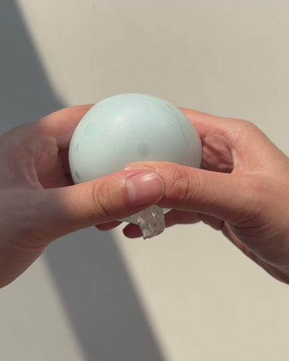 Blue Cracking Wax ball Squishy Fidget Toy(Can't Guarantee Perfect Uncracked Delivery)