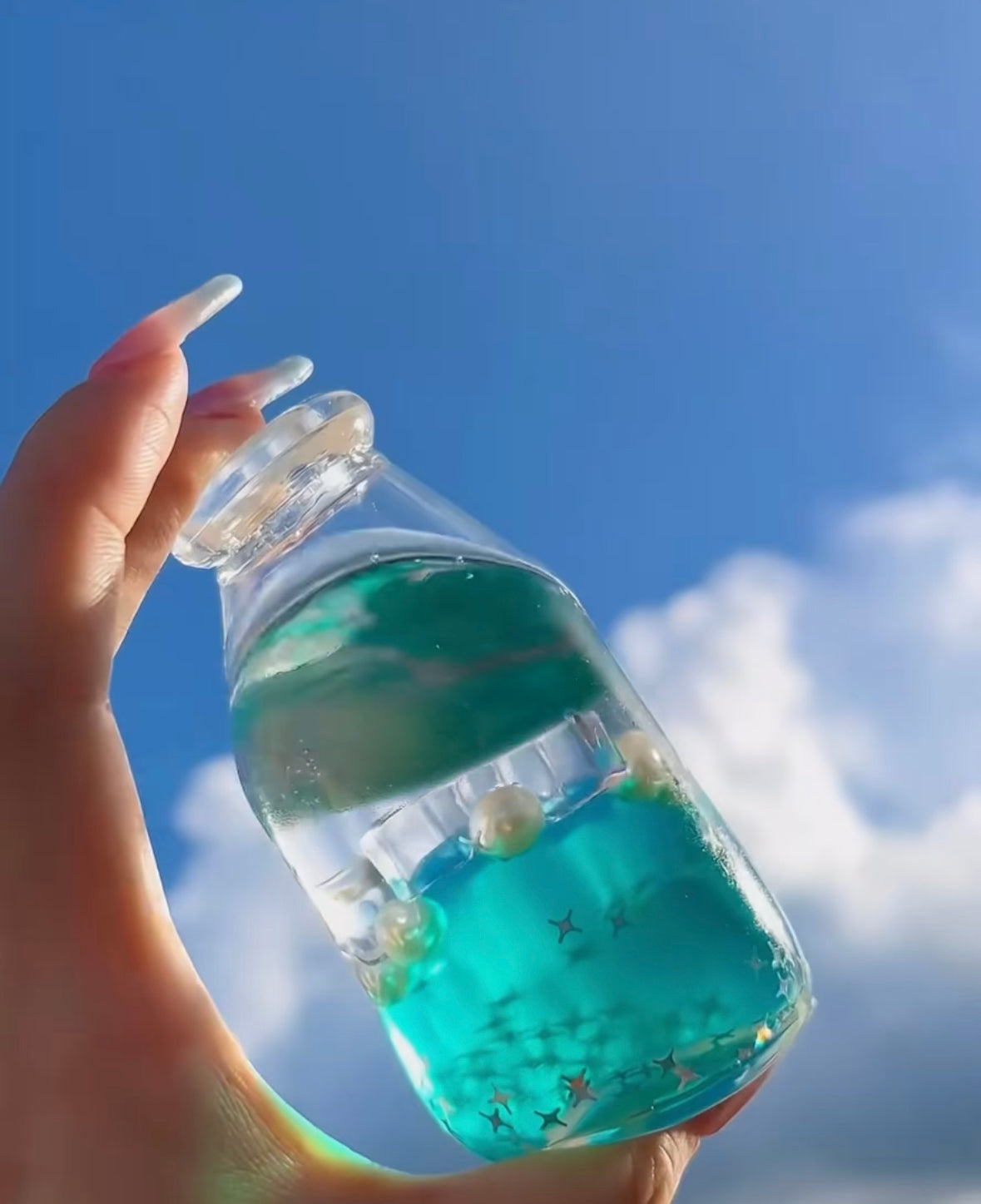 Ocean Squishy Bottle Fidget Toy