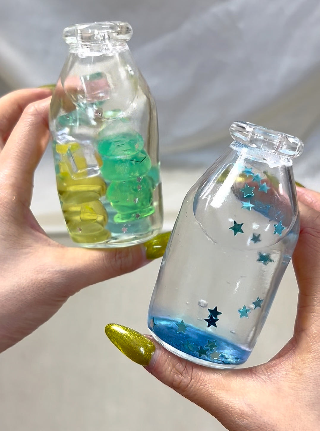 Galaxy(Galaxy Burst) + Hinatsu Bottle Squishy Fidget Toy