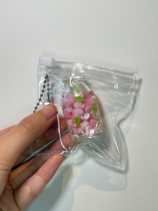 Mini Squishy Bottle KeyChain Sensory Bottle Fidget Toy