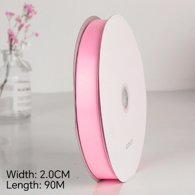 Spot Wholesale | Pink Polyester Woven Ribbon Jacquard Ribbon