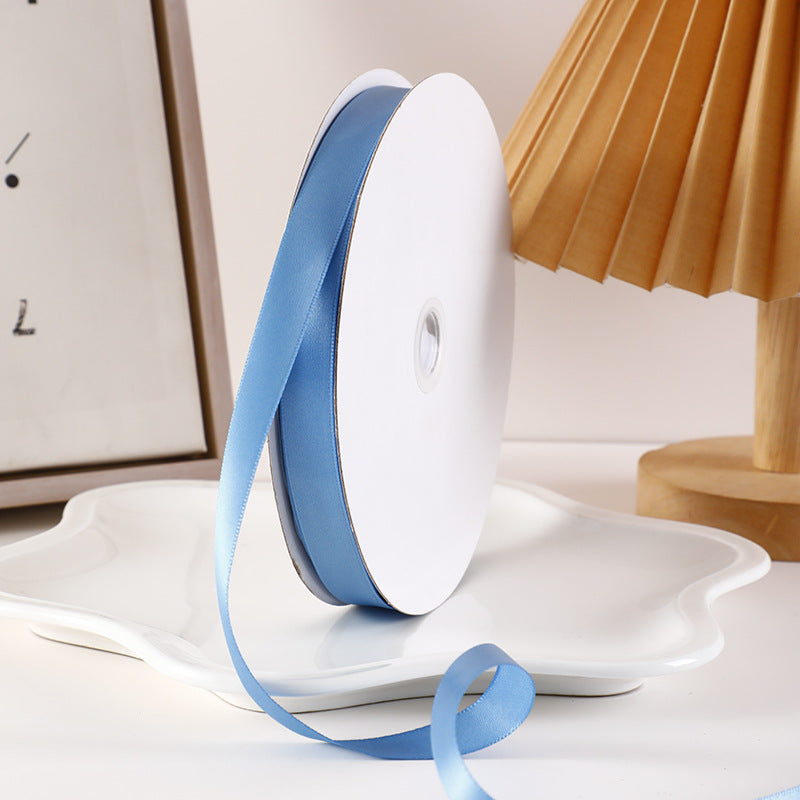 Spot Wholesale | Gray Blue Gift Wrap Colorful Ribbon