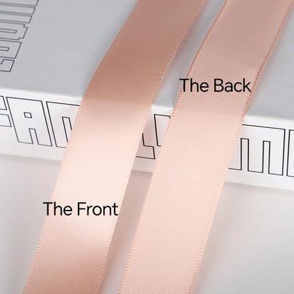 Spot Wholesale | Nude Pink Polyester Gift Wrapping Ribbon
