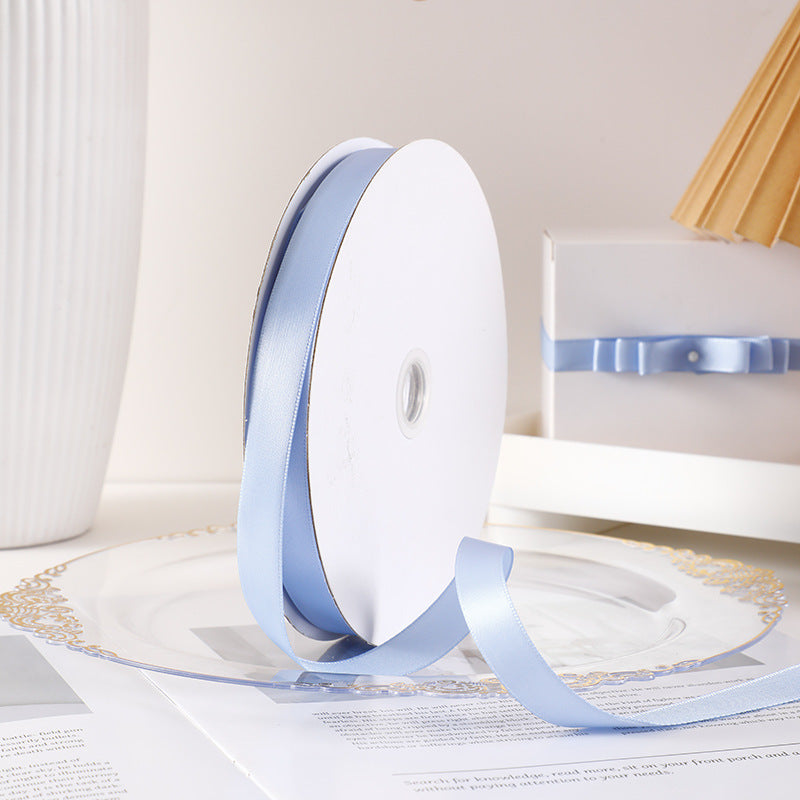 Spot Wholesale | Multi-specification Lake Blue Packaging Ribbon