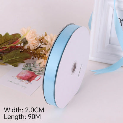Spot Wholesale | Multi-Size Sky Blue Packaging Ribbon