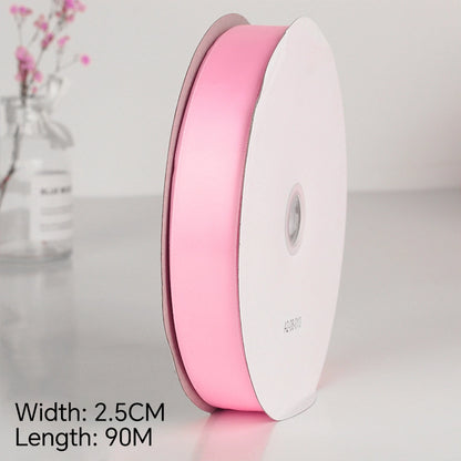 Spot Wholesale | Pink Polyester Woven Ribbon Jacquard Ribbon