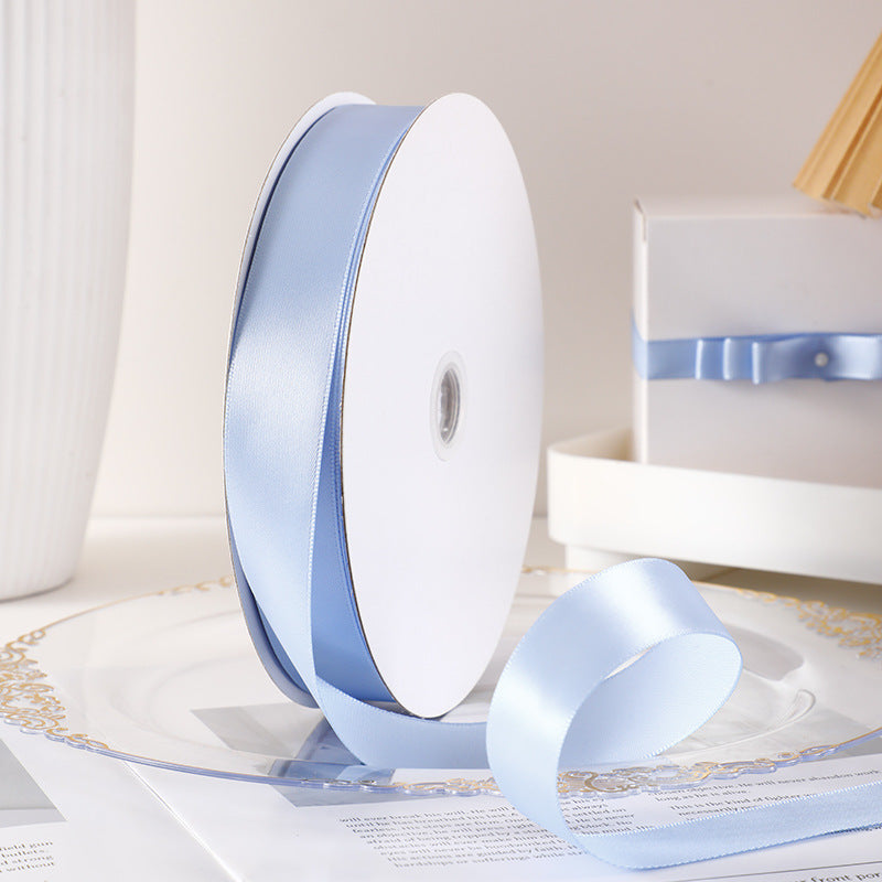 Spot Wholesale | Multi-specification Lake Blue Packaging Ribbon