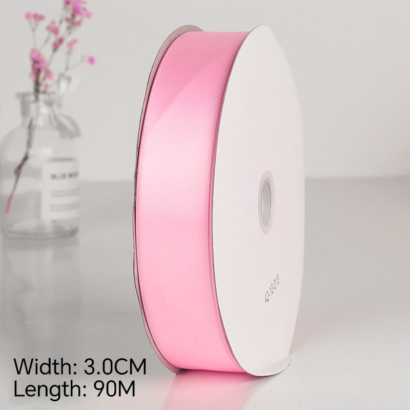 Spot Wholesale | Pink Polyester Woven Ribbon Jacquard Ribbon