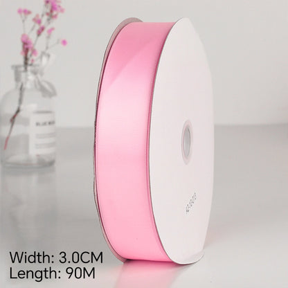 Spot Wholesale | Pink Polyester Woven Ribbon Jacquard Ribbon