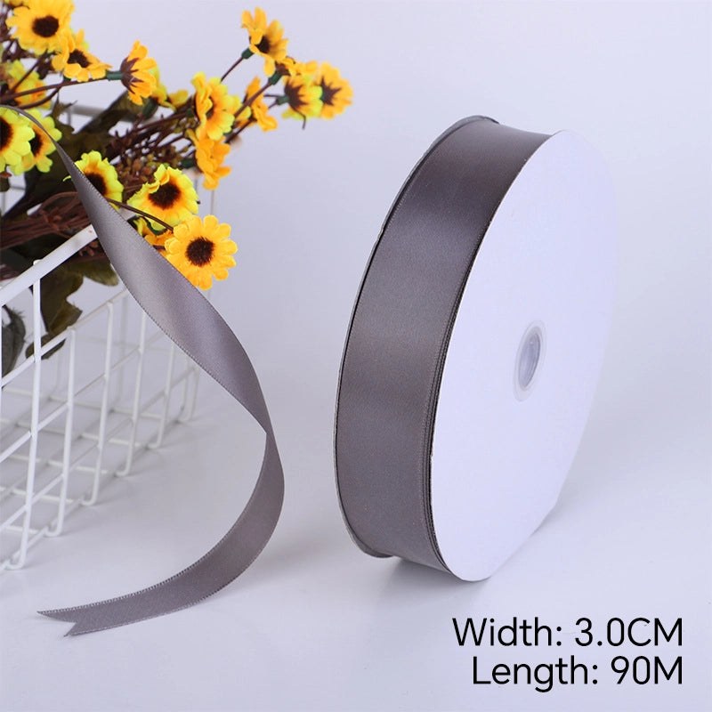 Spot Wholesale | Dark Grey Increased Density Gift Wrapping Ribbon