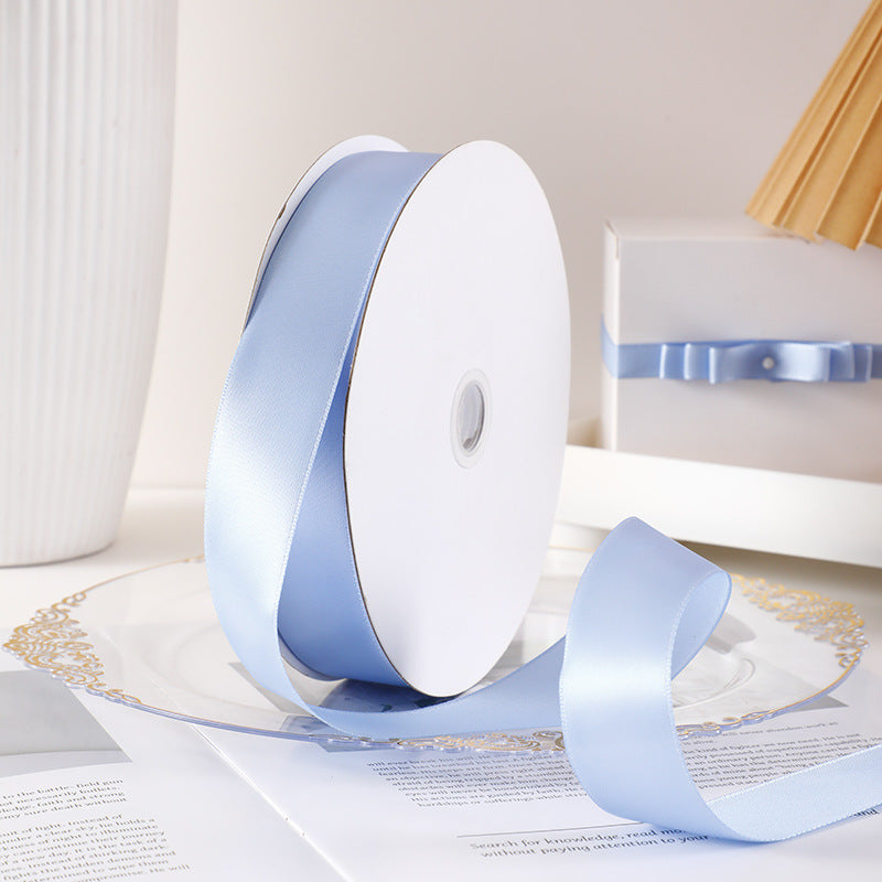 Spot Wholesale | Multi-specification Lake Blue Packaging Ribbon