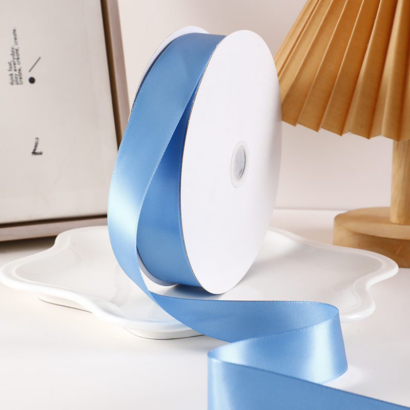 Spot Wholesale | Gray Blue Gift Wrap Colorful Ribbon