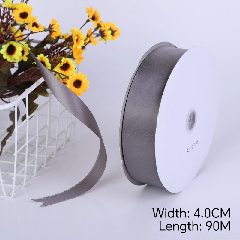 Spot Wholesale | Dark Grey Increased Density Gift Wrapping Ribbon