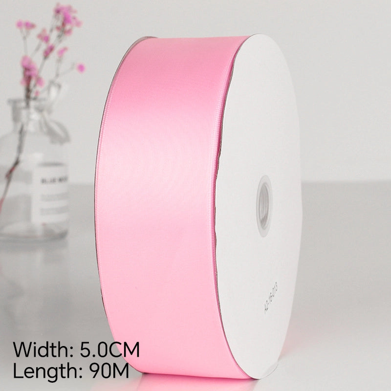 Spot Wholesale | Pink Polyester Woven Ribbon Jacquard Ribbon