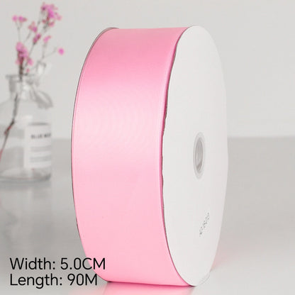 Spot Wholesale | Pink Polyester Woven Ribbon Jacquard Ribbon