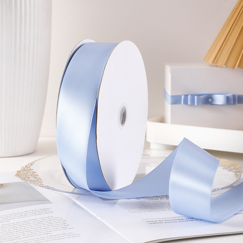 Spot Wholesale | Multi-specification Lake Blue Packaging Ribbon