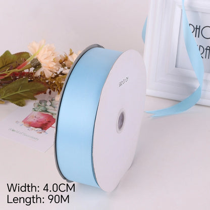 Spot Wholesale | Multi-Size Sky Blue Packaging Ribbon