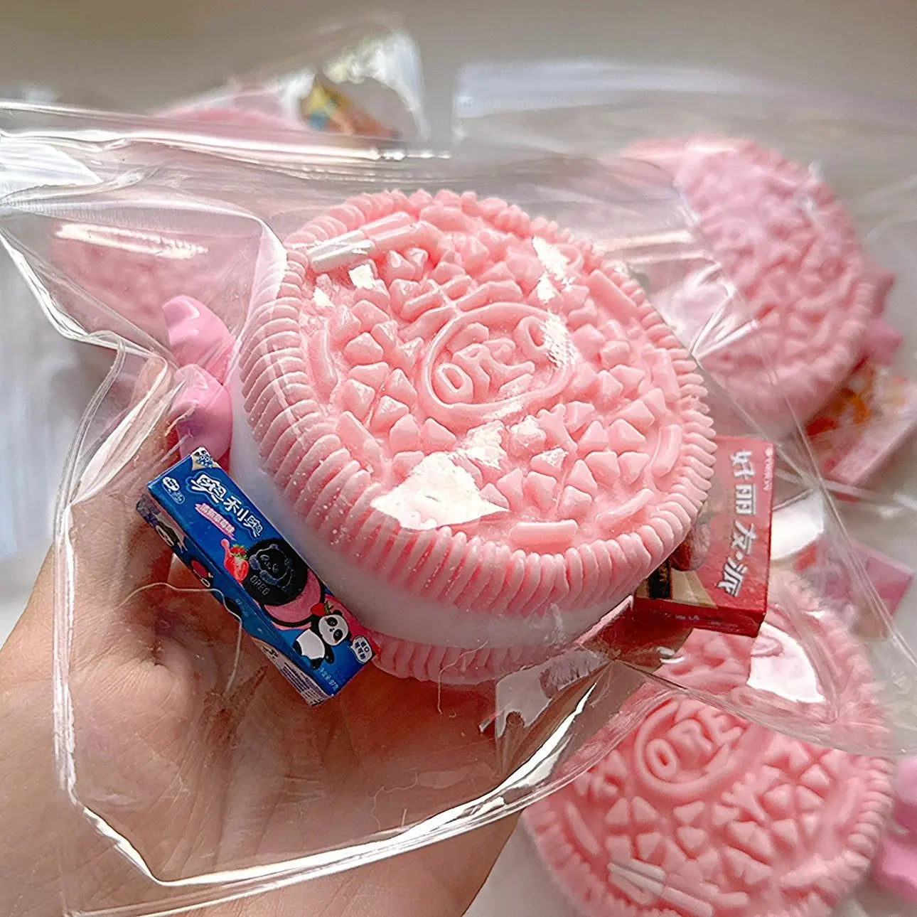 200G Big Oreo Handmade Silicone Stress Relief Taba Squishy Toy