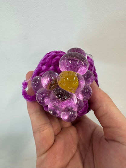 CozyBloom Crystal Squishy, CozyBloom Crystal Knit Squishy Fidget Toy Handmade Pre-Order (Est. Delivery Within 30 Days)