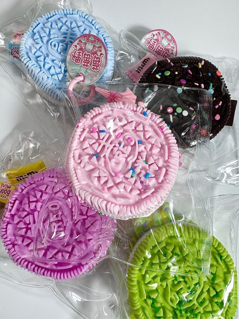 200G Big Oreo Handmade Silicone Stress Relief Taba Squishy Toy