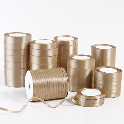 Spot Wholesale | Champagne Gold Gift Wrap Colorful Ribbon