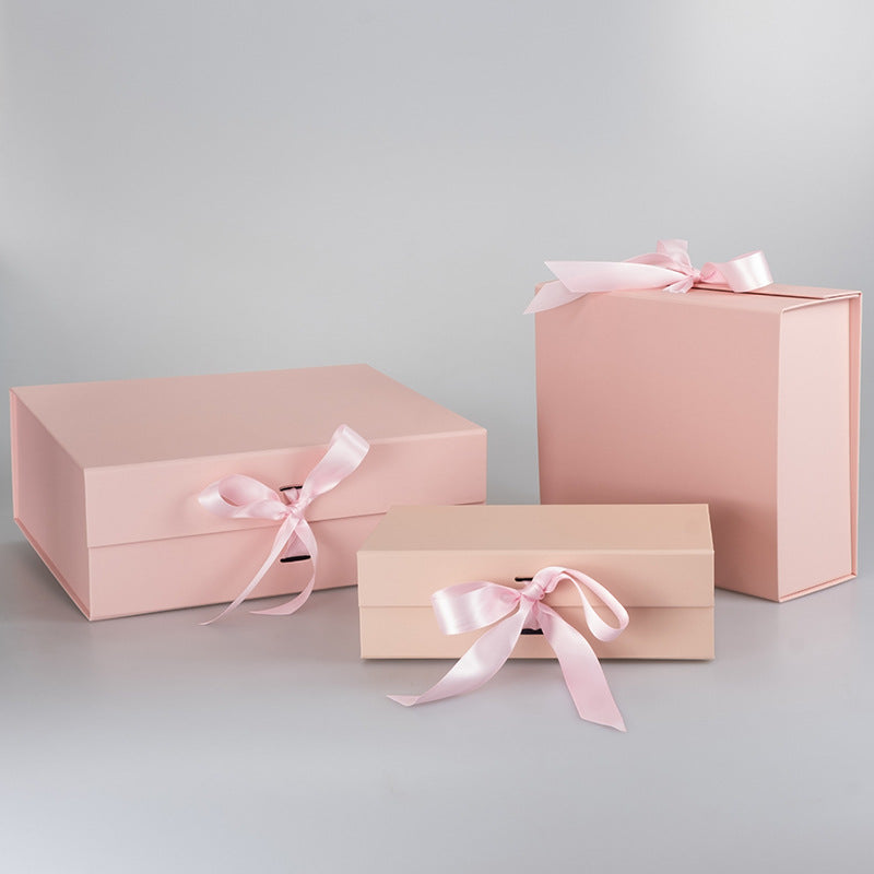 Spot Wholesale | Bow Folding Box, Magnetic Folding Box, Magnet Packaging Gift Box