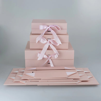 Spot Wholesale | Bow Folding Box, Magnetic Folding Box, Magnet Packaging Gift Box