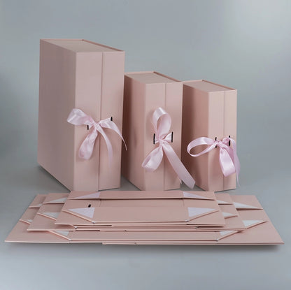 Spot Wholesale | Bow Folding Box, Magnetic Folding Box, Magnet Packaging Gift Box