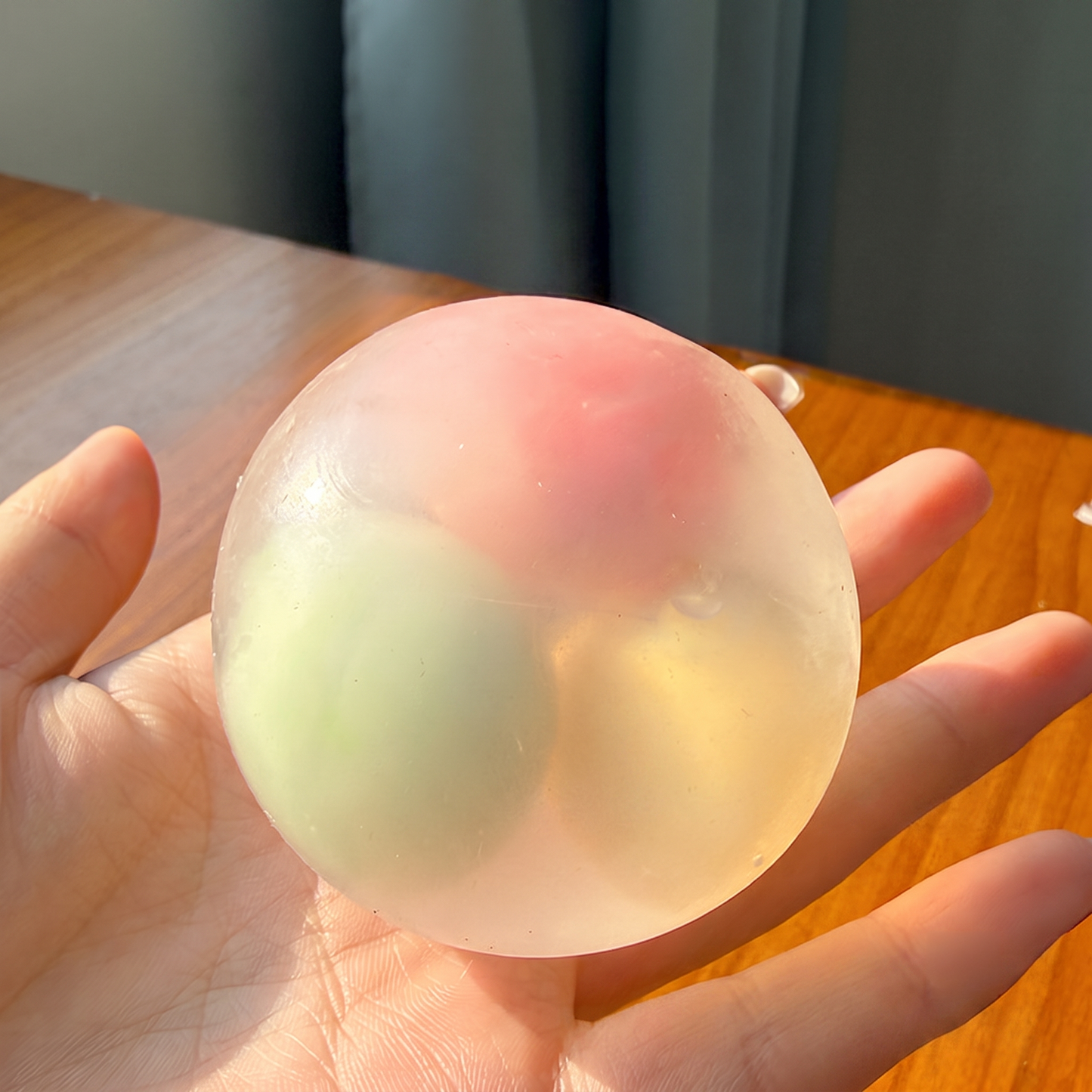 Creative "Three-Pop" Crispy Tangyuan Ball—a handmade, ultra-satisfying stress-relief toy that can be crushed three times.