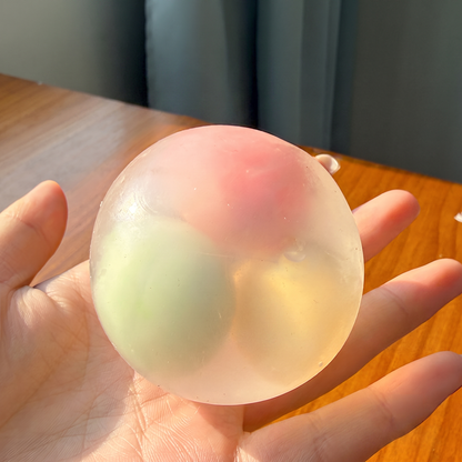 Creative "Three-Pop" Crispy Tangyuan Ball—a handmade, ultra-satisfying stress-relief toy that can be crushed three times.