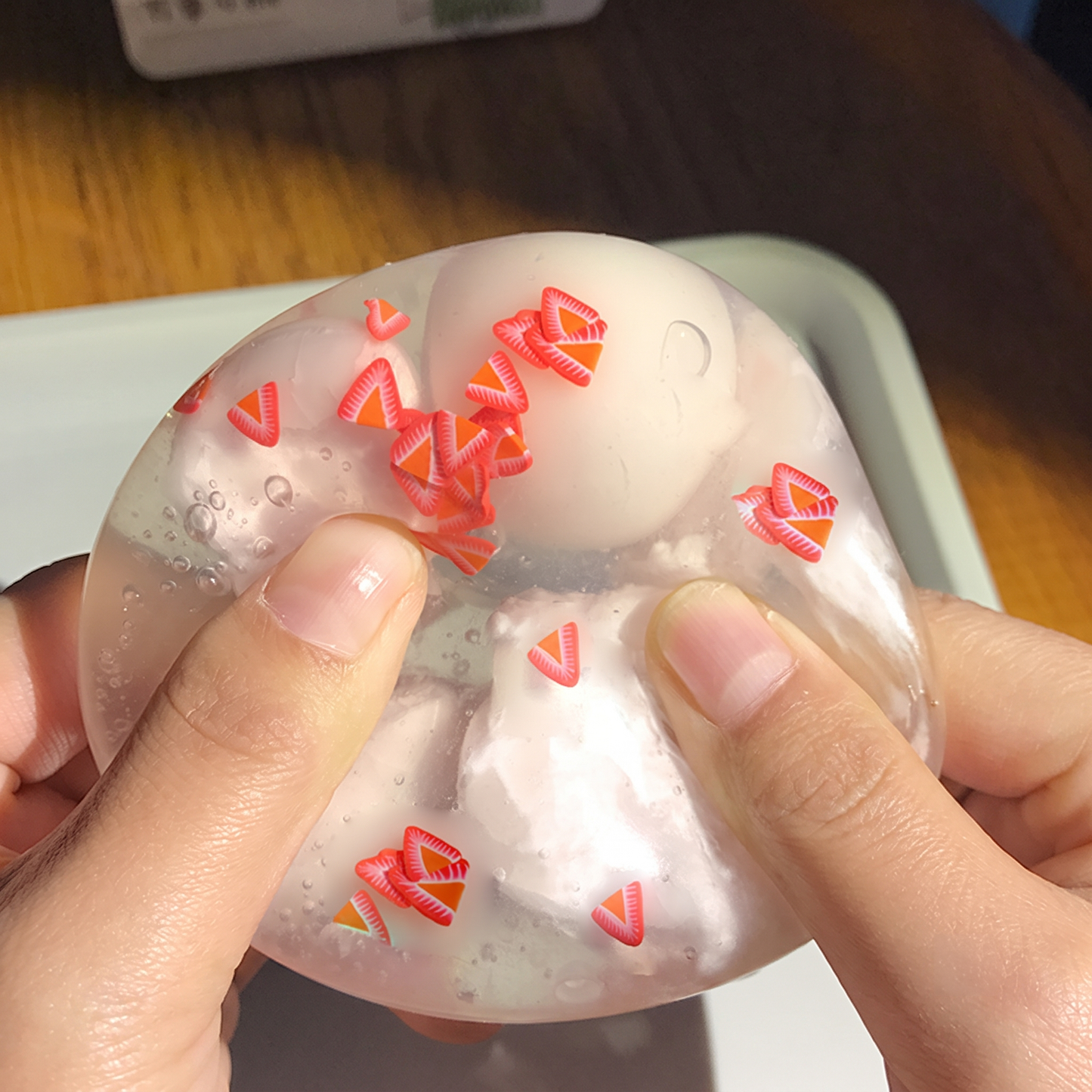 Creative "Three-Pop" Crispy Tangyuan Ball—a handmade, ultra-satisfying stress-relief toy that can be crushed three times.