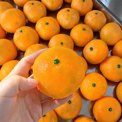 Handmade "Orange Crunch" Stress-Relief Squeeze Toy (Slow-Rising/Non-Rebounding)