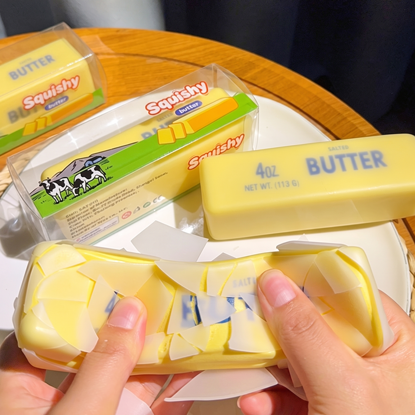 Crispy-Crust Butter Stick Squeeze Toy – Realistic Slow-Rising Stress-Relief Fidget Toy