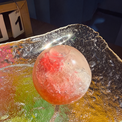 Handmade fruit-themed "crushed ice" stress-relief toy—satisfyingly moldable and non-rebounding