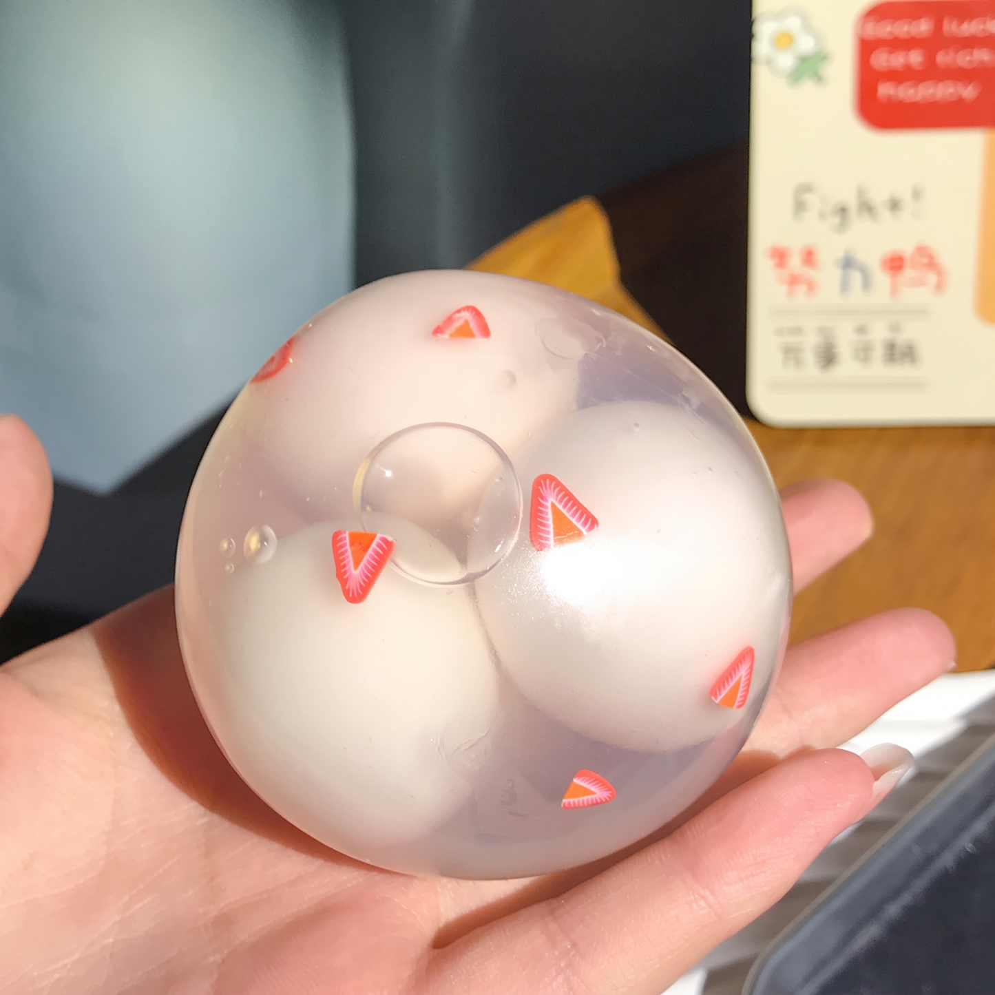Creative "Three-Pop" Crispy Tangyuan Ball—a handmade, ultra-satisfying stress-relief toy that can be crushed three times.