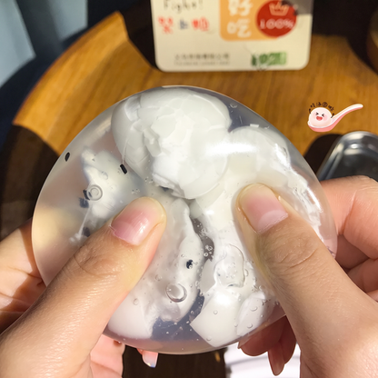 Creative "Three-Pop" Crispy Tangyuan Ball—a handmade, ultra-satisfying stress-relief toy that can be crushed three times.