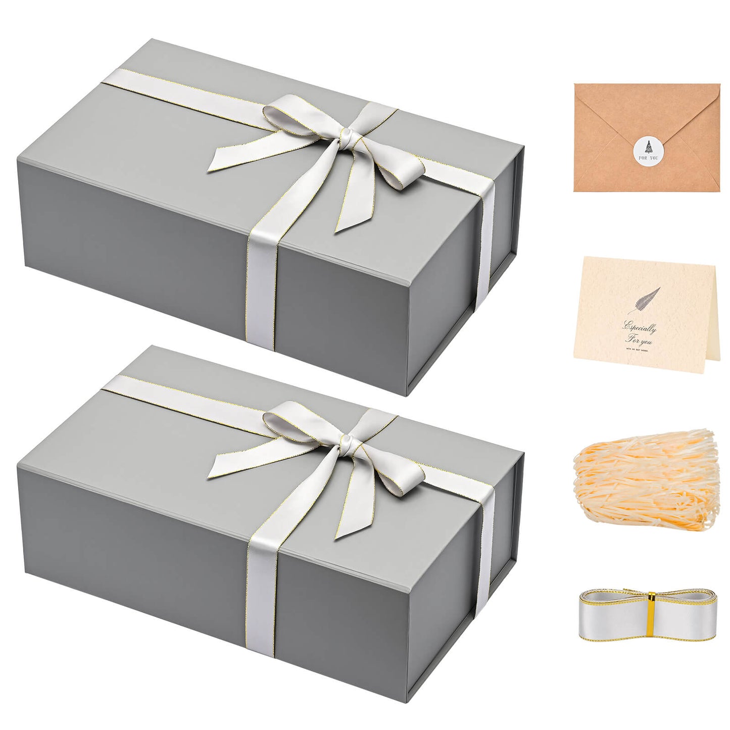 LIFELUM Grey Gift Box 13.8in