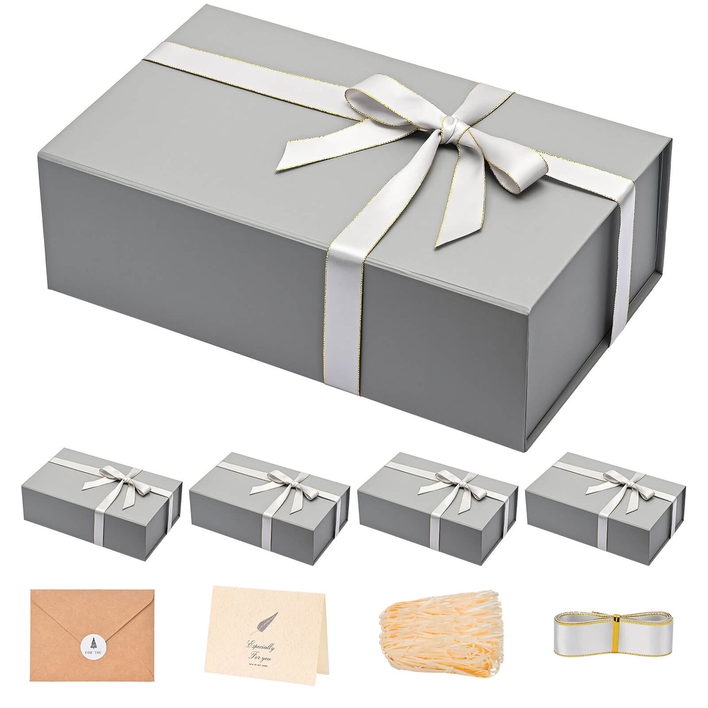 LIFELUM Grey Gift Box 13.8in