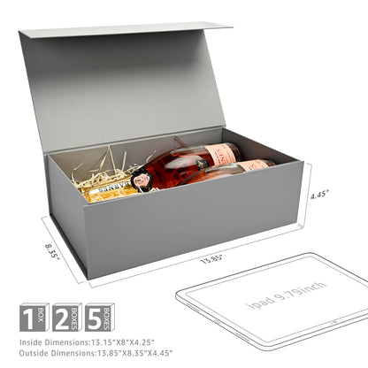 LIFELUM Grey Gift Box 13.8in
