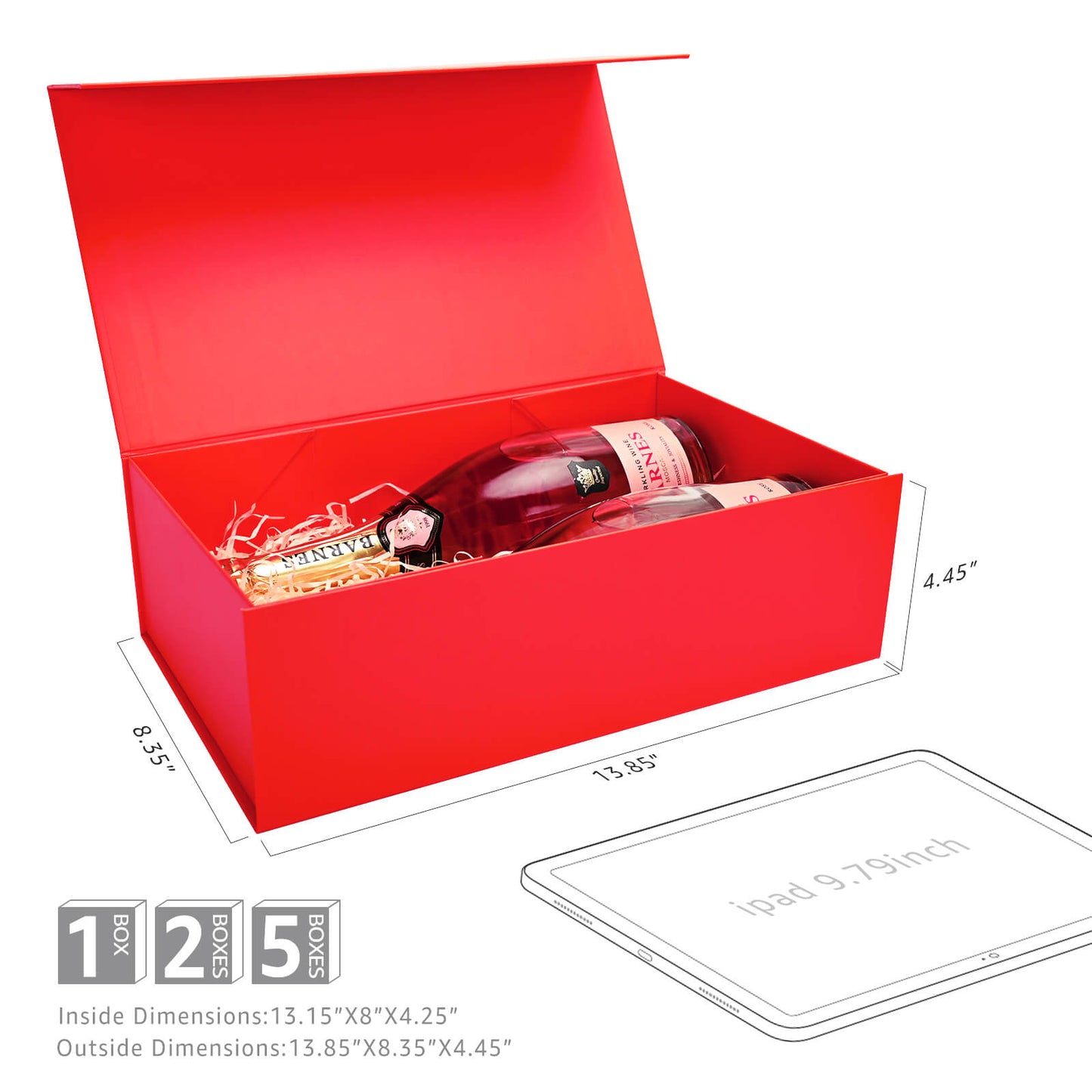 LIFELUM Red Gift Box 13.8in